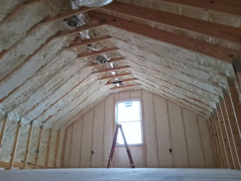 Spray foam roofing application for Crawl Space Insulation project in Lake Tapps